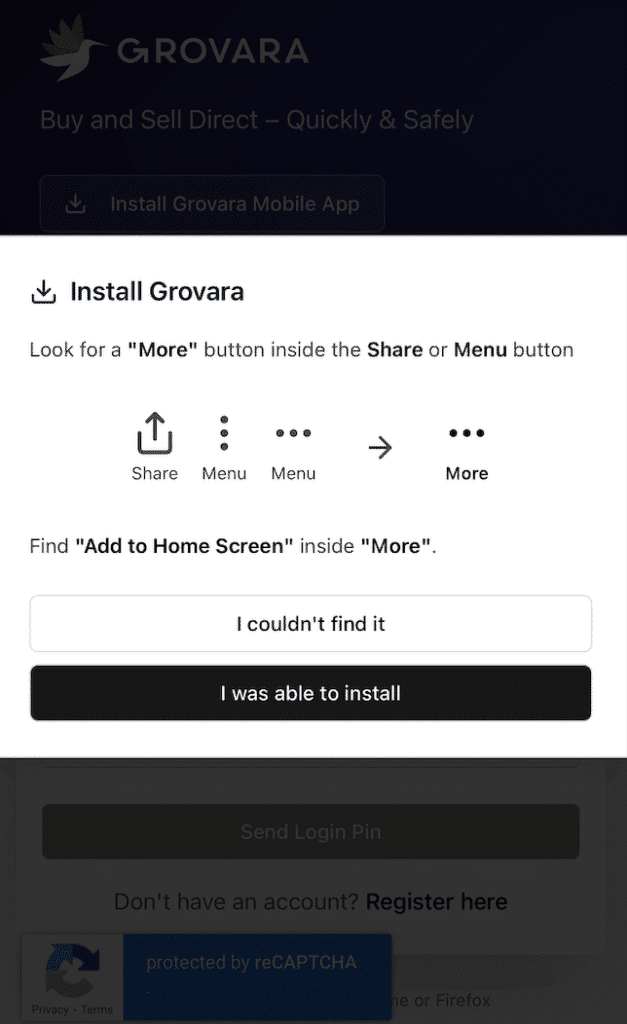 Install the Grovara app today