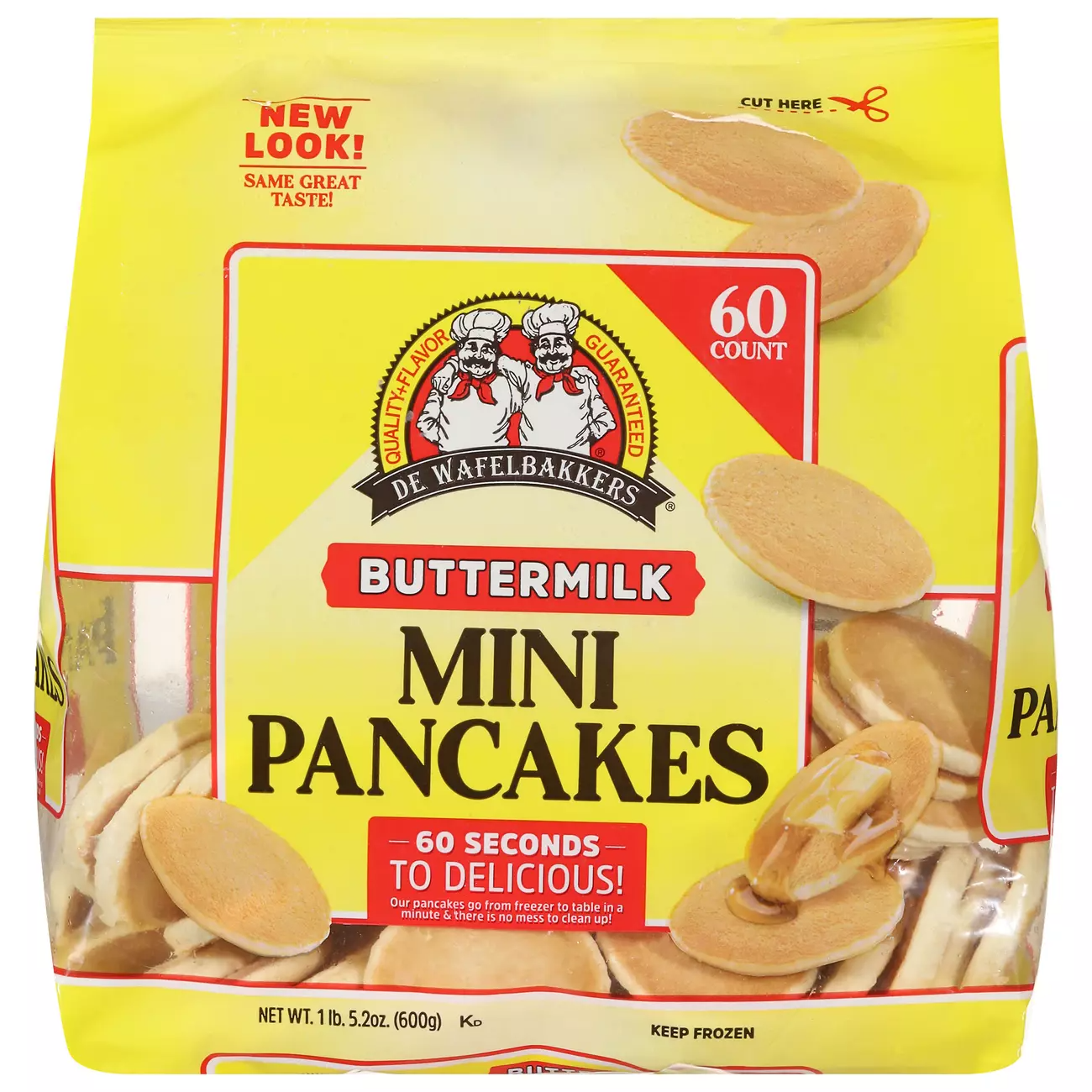 De Wafelbakkers Buttermilk Mini Pancakes 8 units per case 21.2 oz