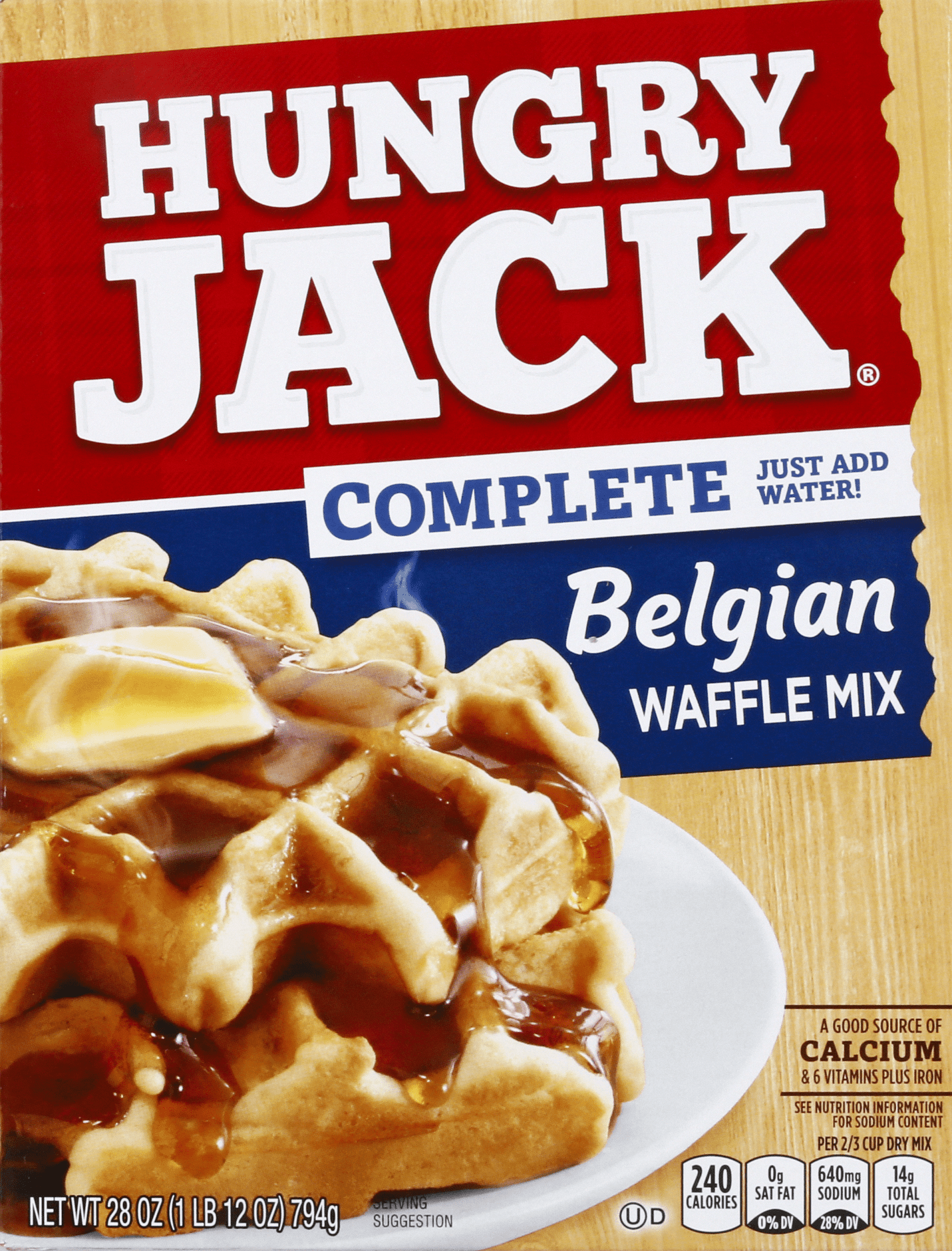 Hungry Jack Complete Waffle Mix Belgian 6 units per case 28.0 oz