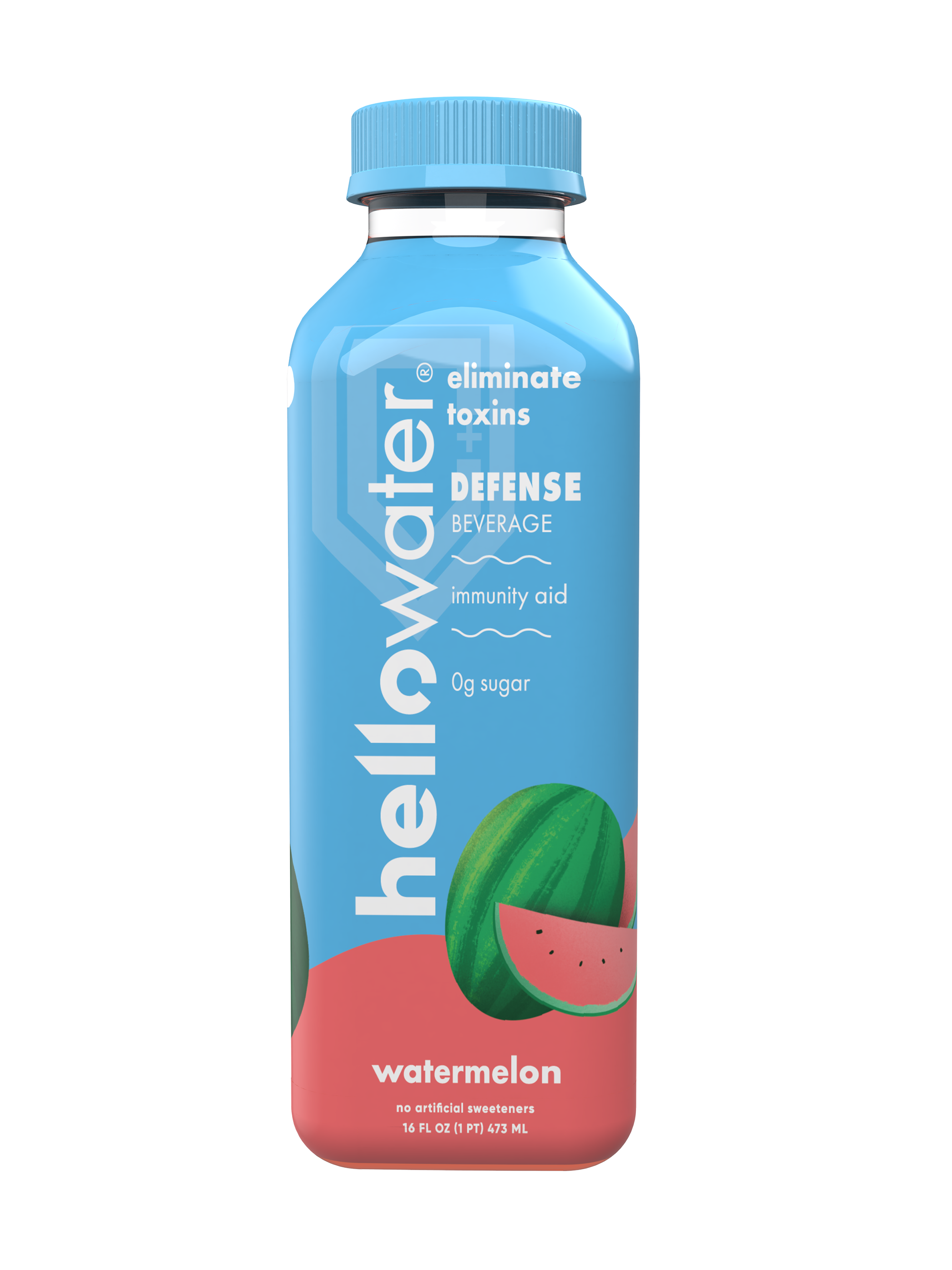 hellowater Defense - Watermelon - SHEILD 12 units per case 16.0 oz