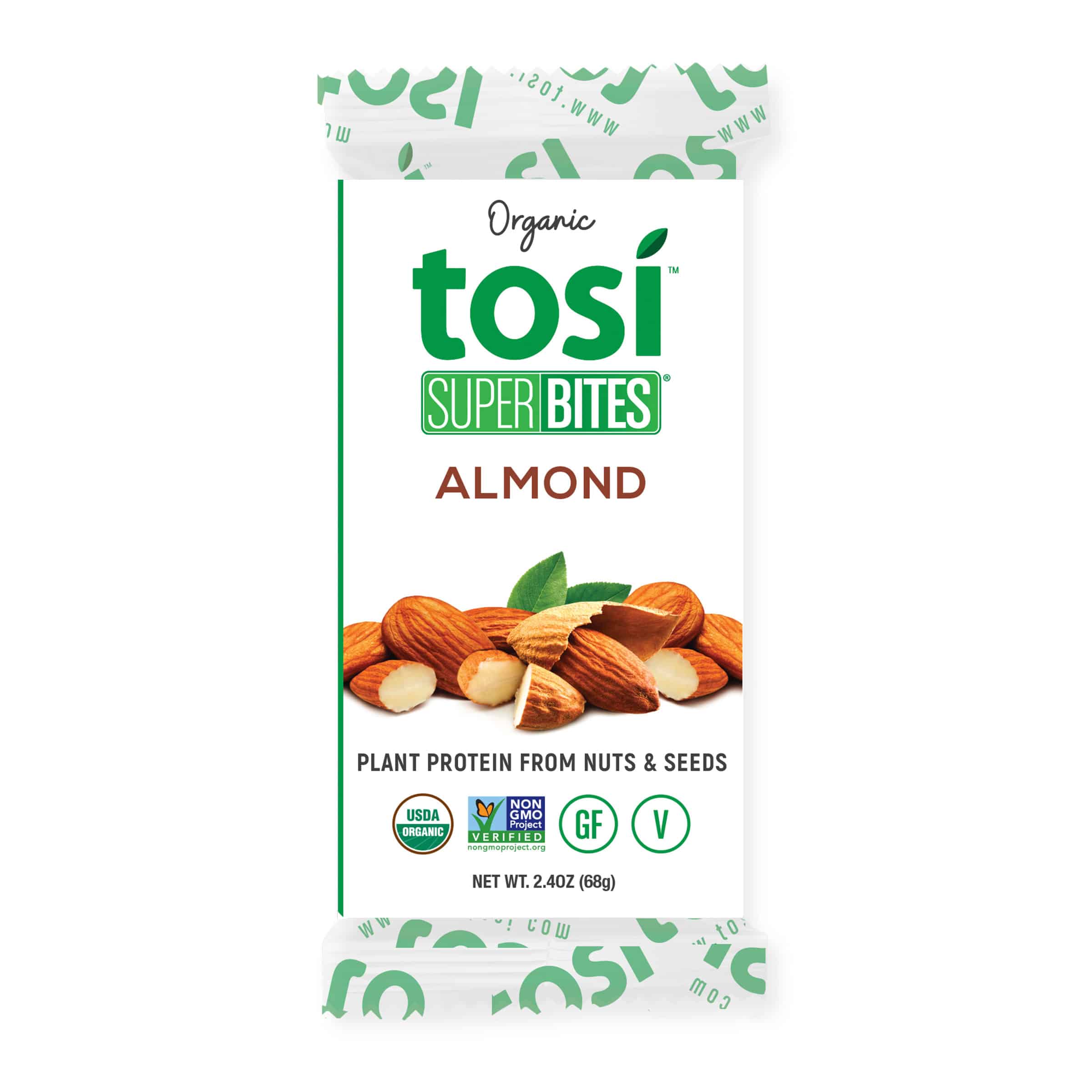 Tosi SuperBites Almond 4 innerpacks per case 28.8 oz