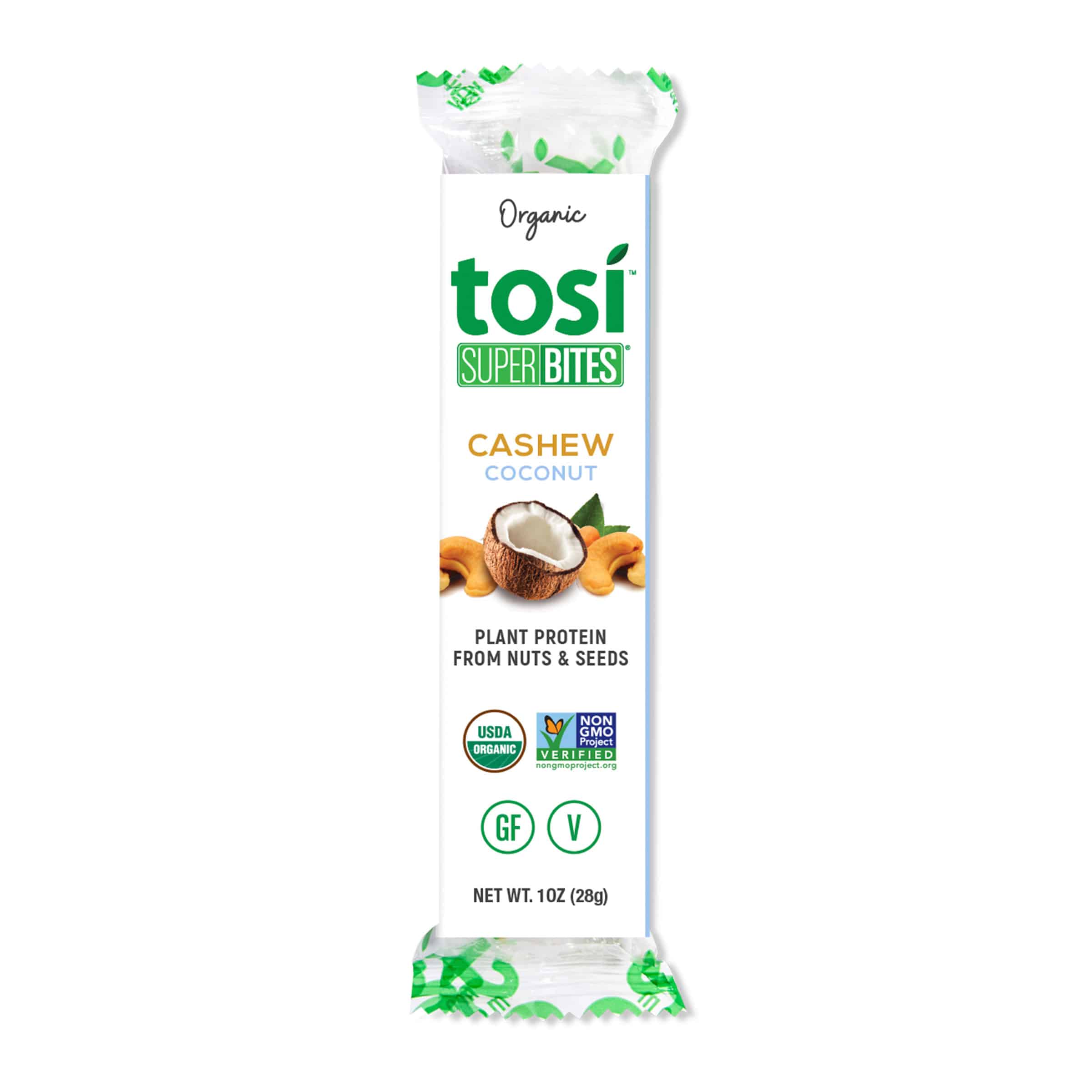 Tosi SuperBites Cashew Coconut 6 innerpacks per case 12.0 oz