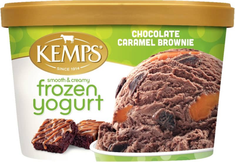 Kemps Frozen Yogurt Chocolate Caramel Brownie 3 units per case 48.0 oz