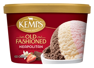 Kemps Old Fashioned Ice Cream Neapolitan 3 units per case 48.0 oz
