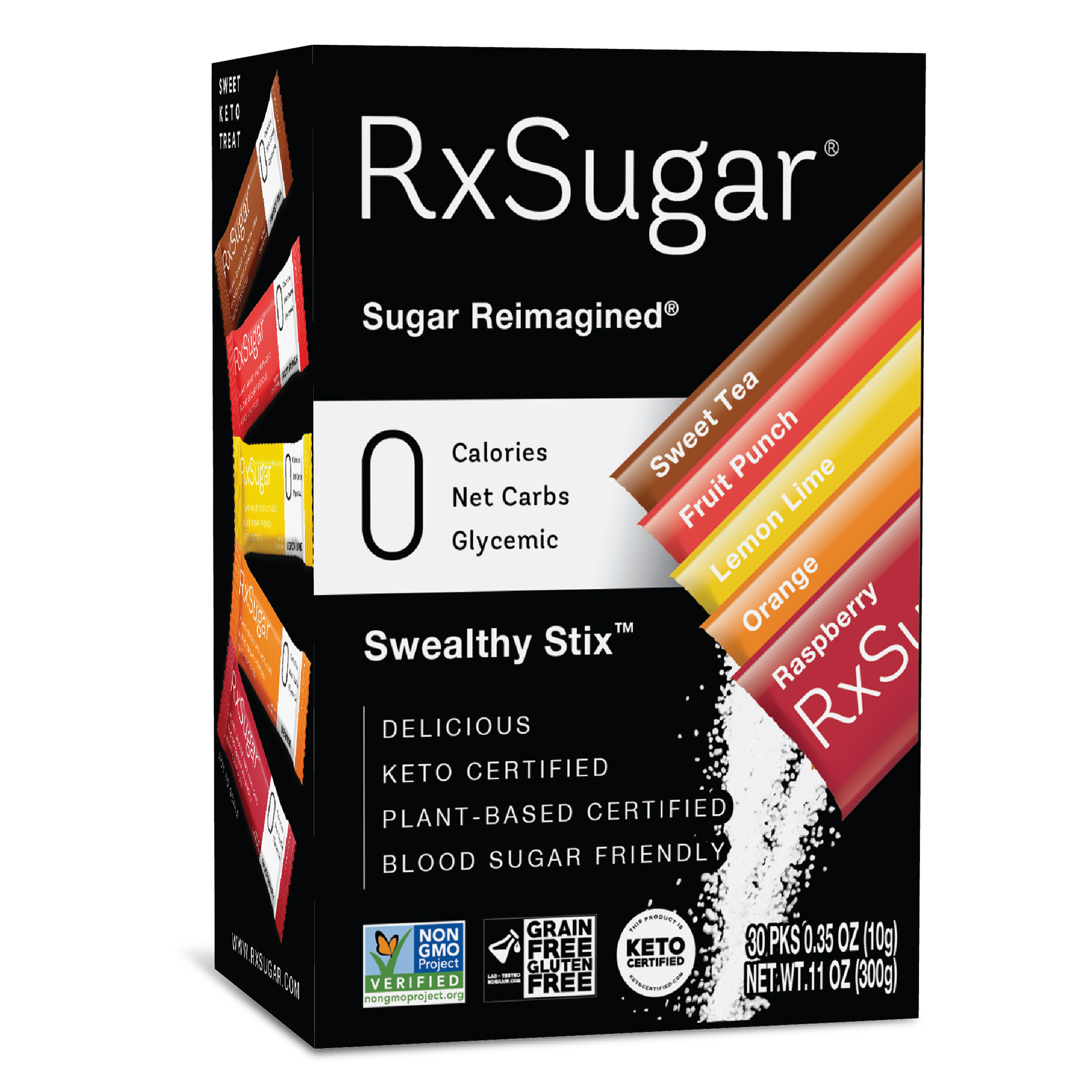 RxSugar Allulose Swealthy Stix Carton 6 units per case 11.0 oz