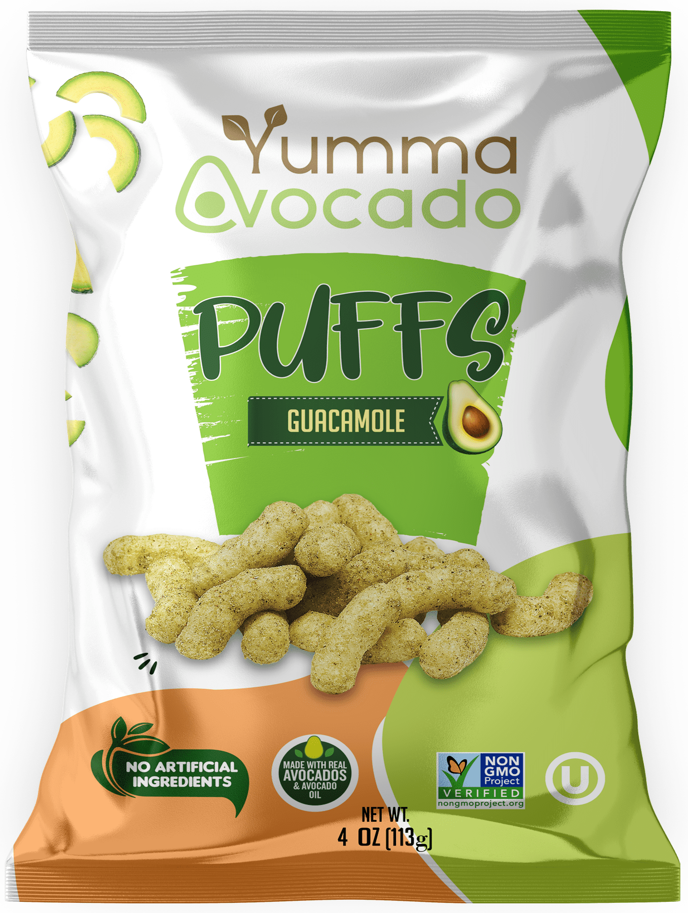 Yumma Avocado Puffs Guacamole 4 oz 6 units per case