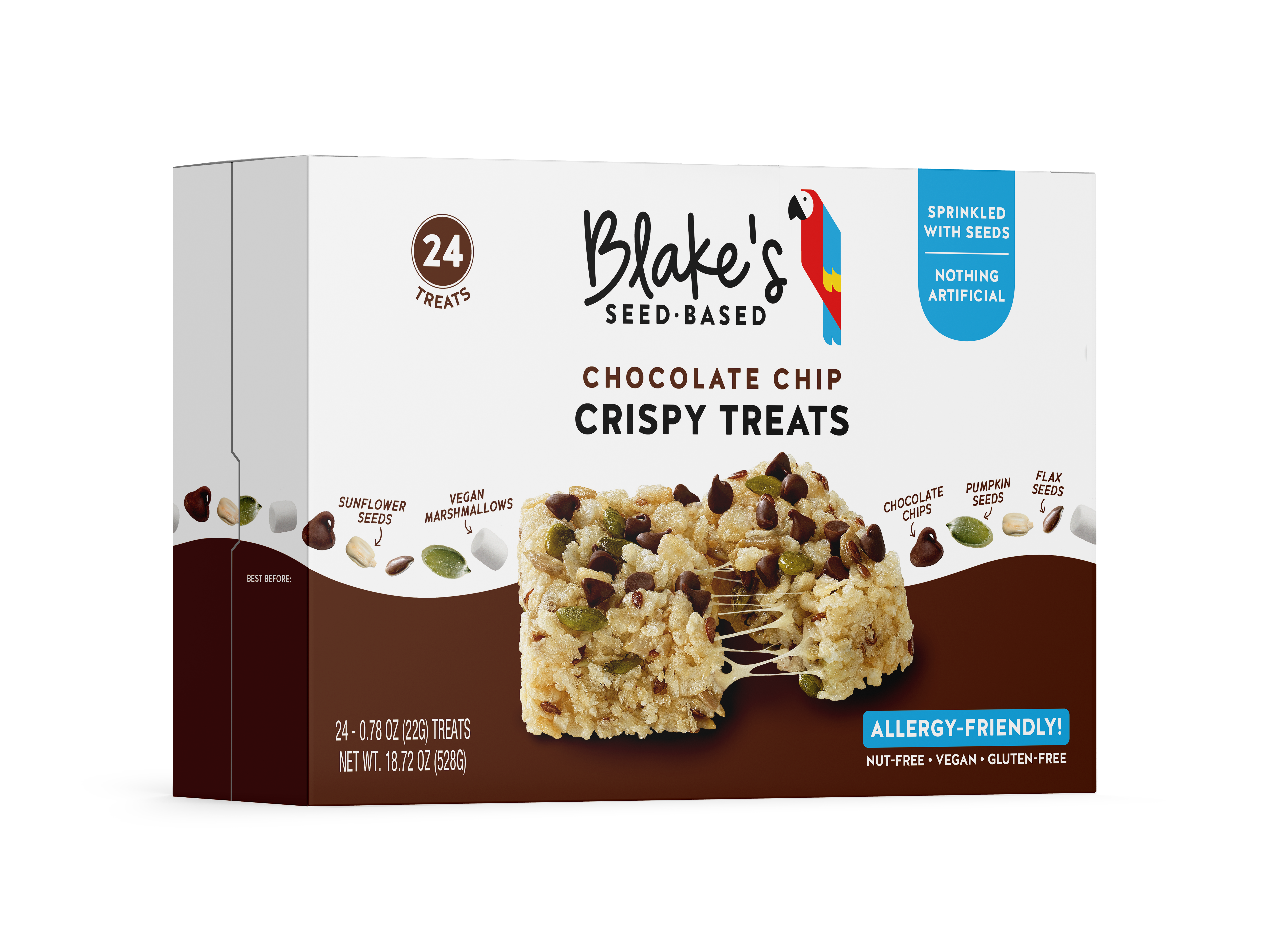 Blake's Seed Based Chocolate Chip Rice Crispy 8 innerpacks per case 18.8 oz