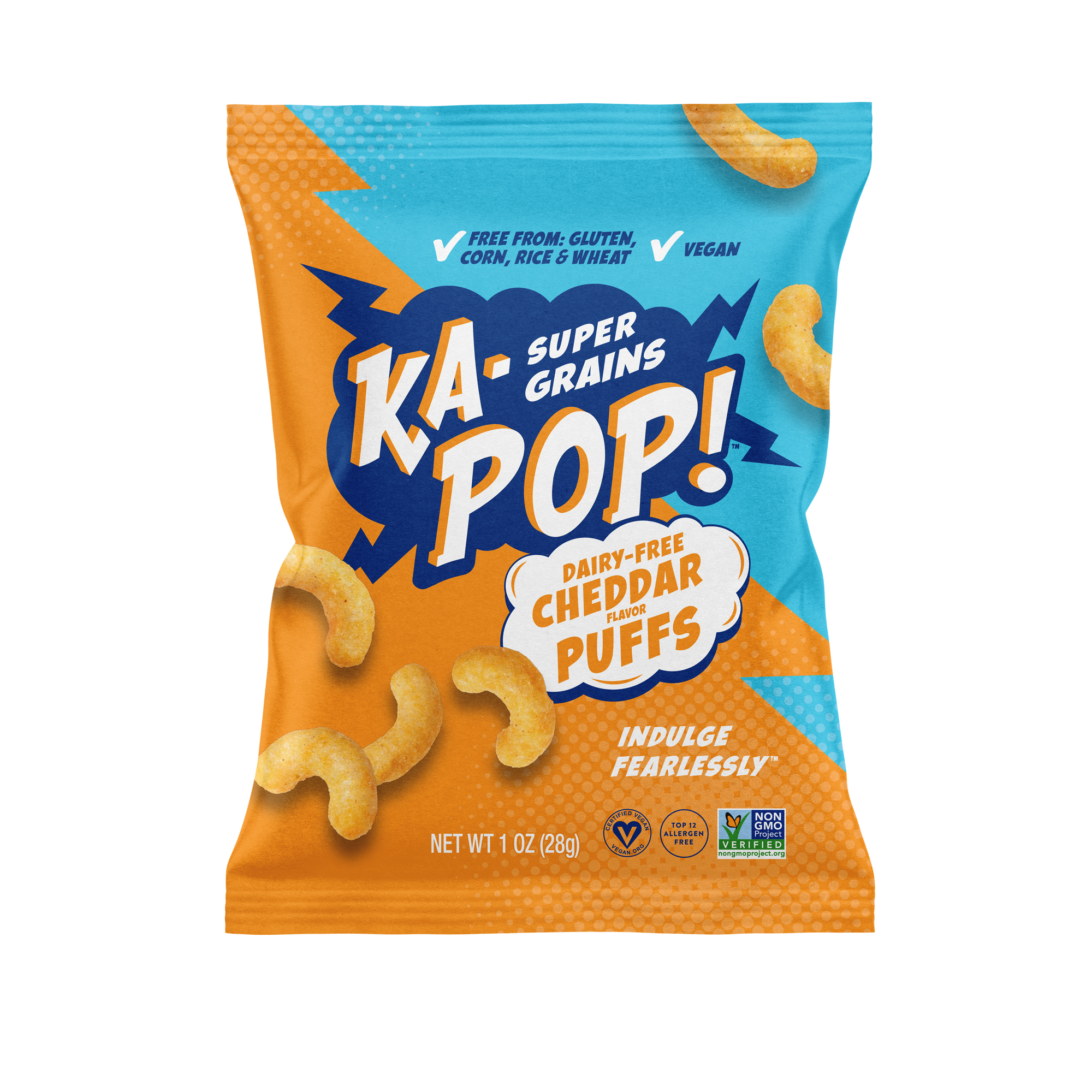 Ka-Pop! Dairy-Free Cheddar Puffs 24 units per case 1.0 oz