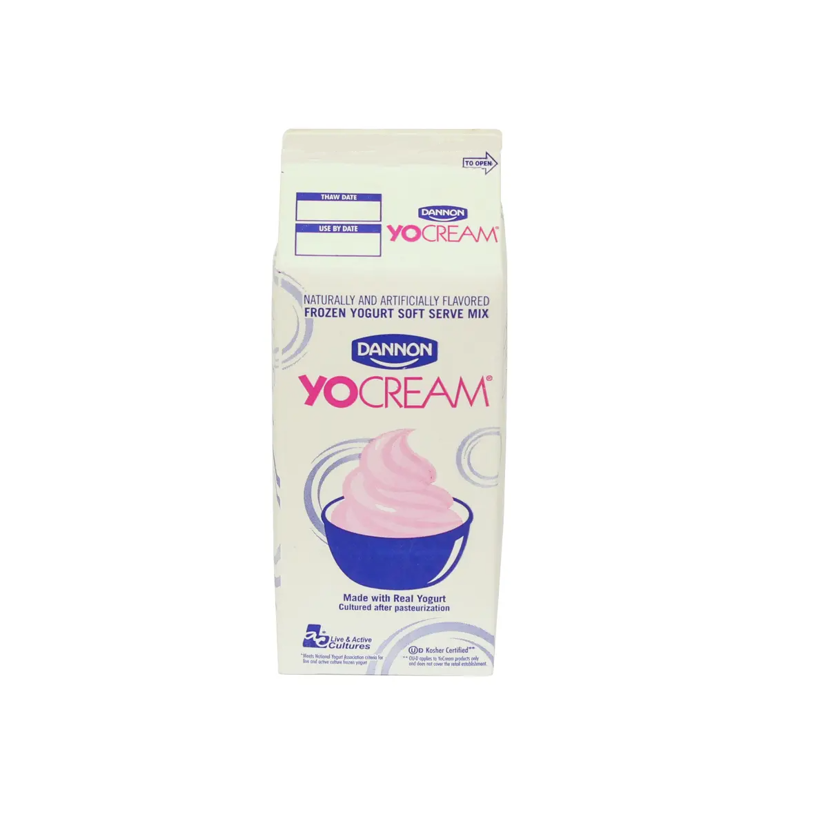 YoCream Nonfat Frozen Yogurt Yumi Tart 6 units per case
