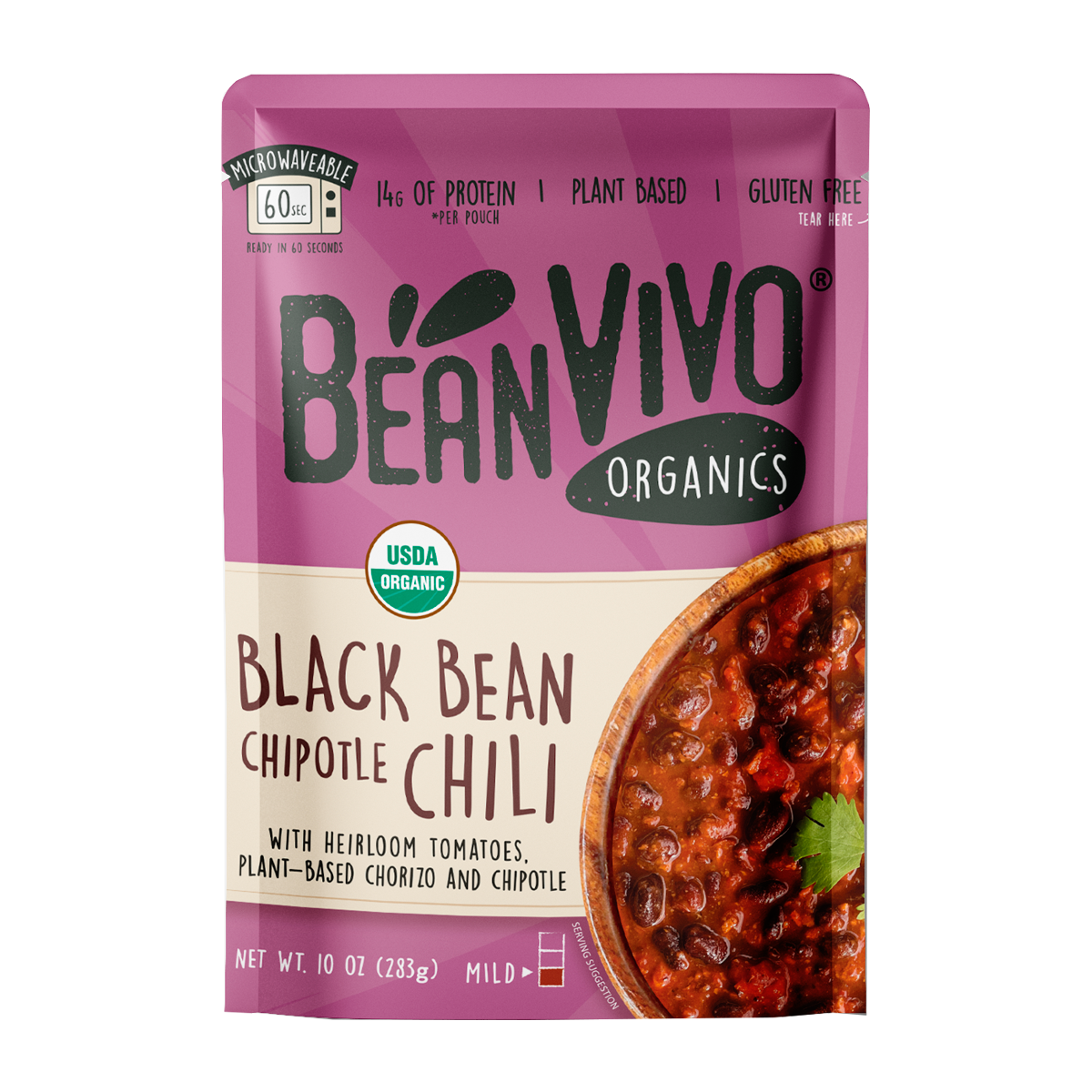 BeanVIVO Organic Black Bean Chipotle Chili 6 units per case 10.0 oz