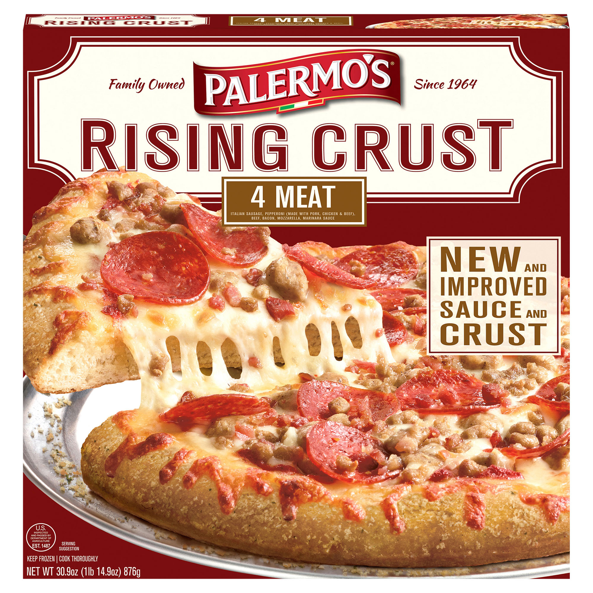 Palermo's Rising Crust 4 Meat 7 units per case 30.9 oz