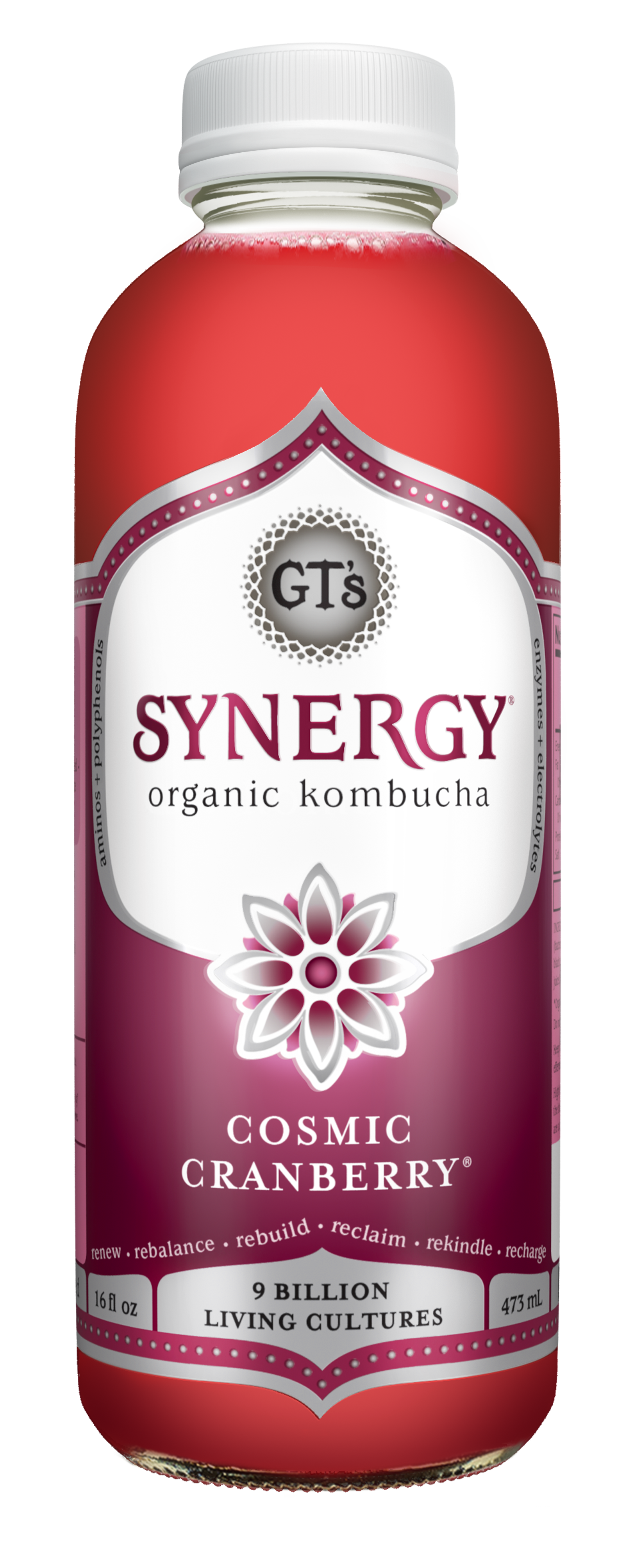 GT's Synergy Kombucha Cosmic Cranberry 12 units per case 16.0 fl