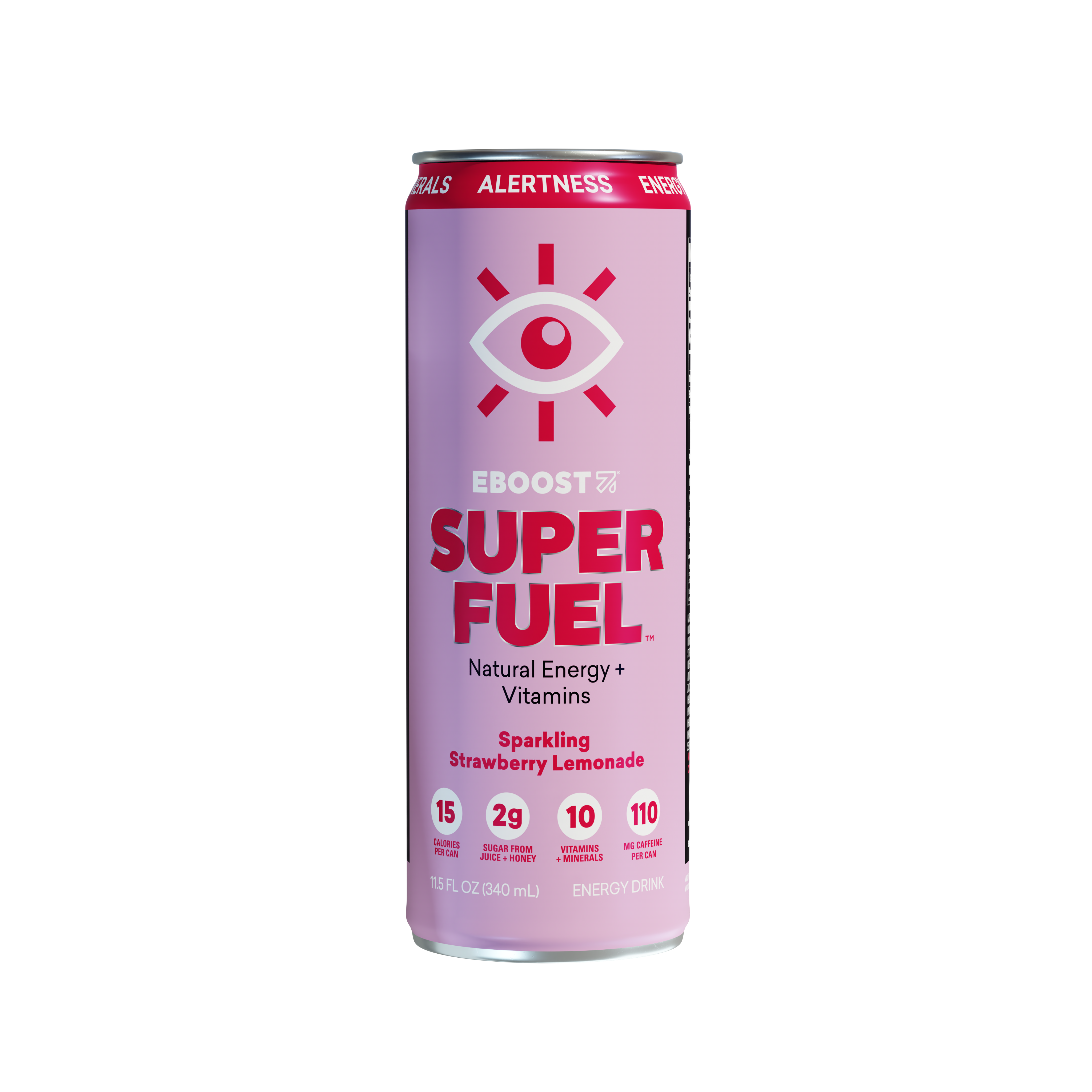 Eboost SUPER FUEL Strawberry Lemonade 12 units per case 11.5 oz