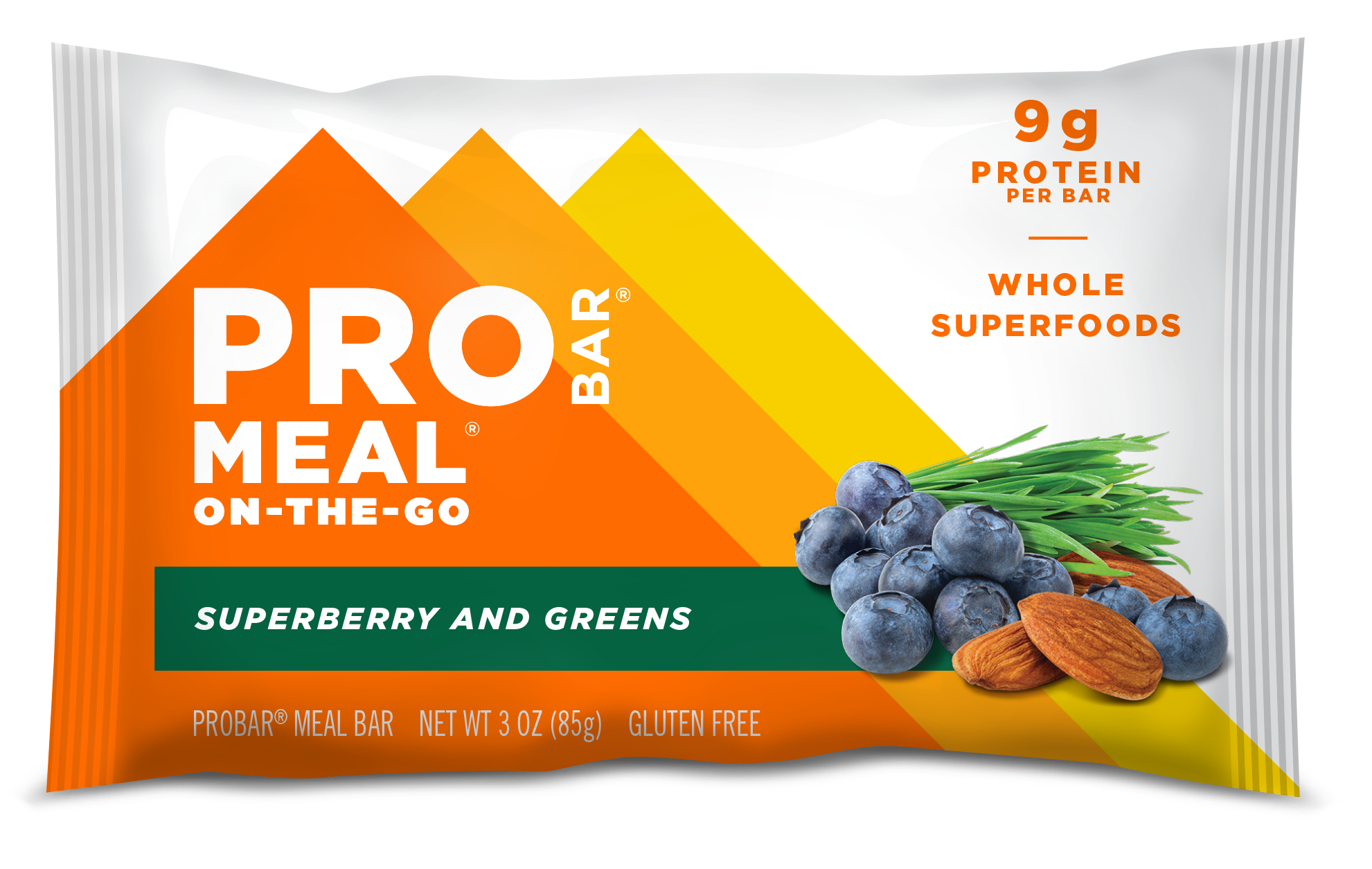 ProBar Superberry & Greens Meal Bar 12 innerpacks per case 3.0 oz