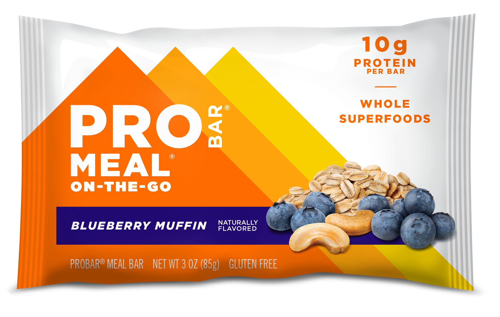ProBar Blueberry Muffin Meal Bar 12 innerpacks per case 3.0 oz