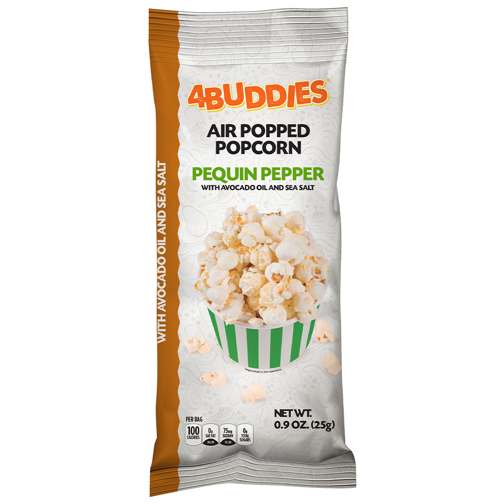  4BUDDIES Air Popped Popcorn Chile Piquin 35 units per case 26 g