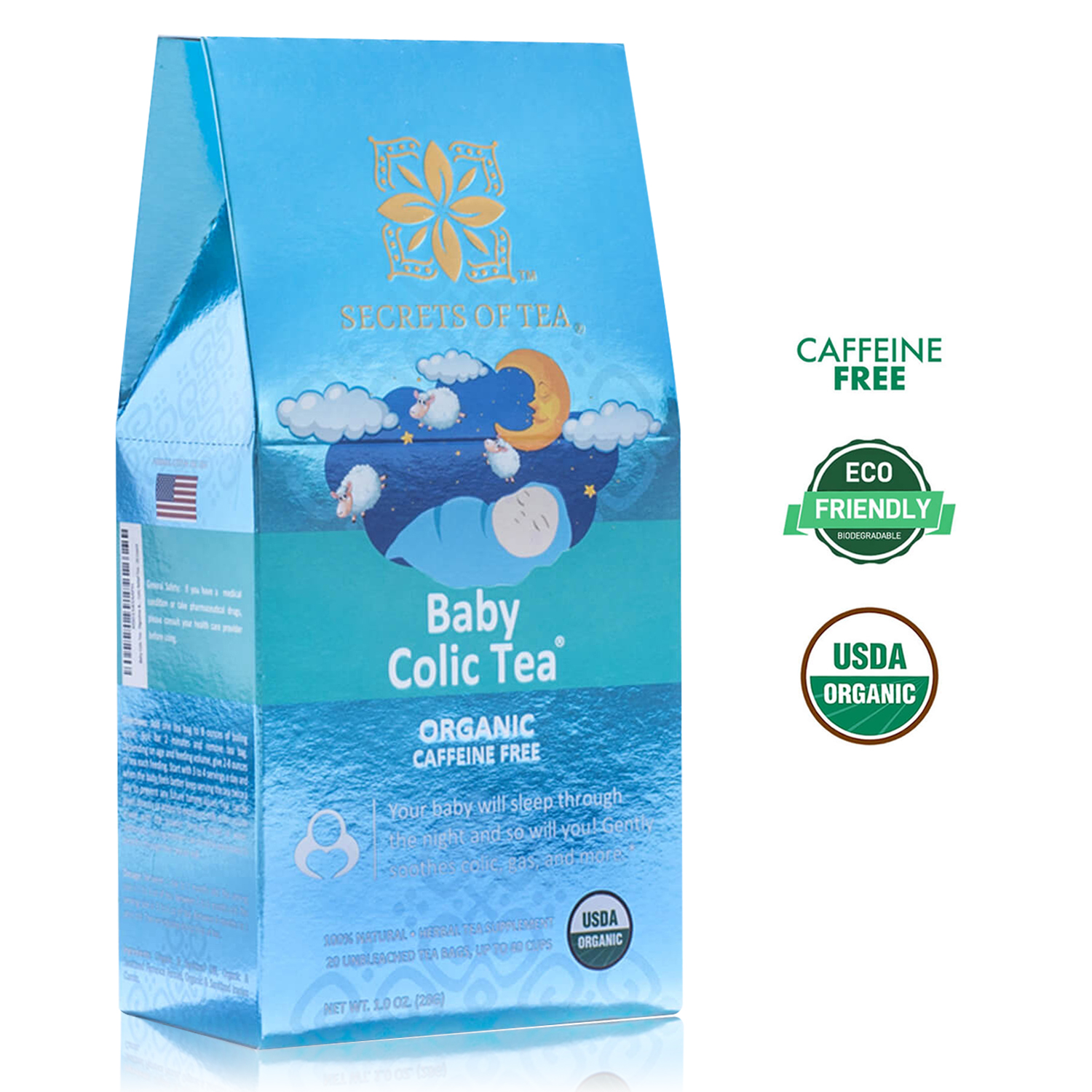 Secrets of Tea Baby Colic Tea 4 innerpacks per case 2.0 oz