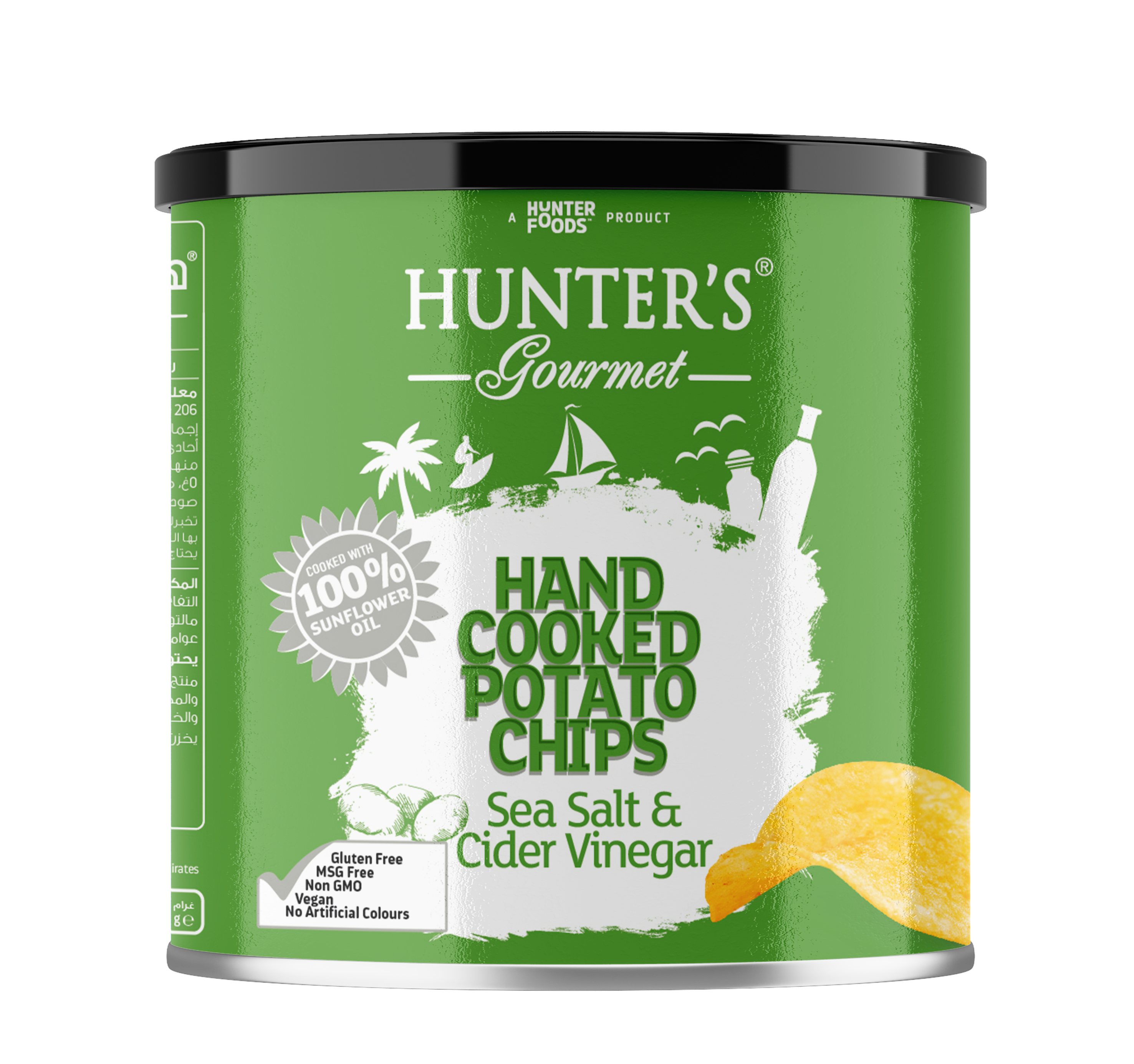 Hunter's Gourmet Hand Cooked Potato Chips Sea Salt & Cider Vinegar 50 units per case 40 g