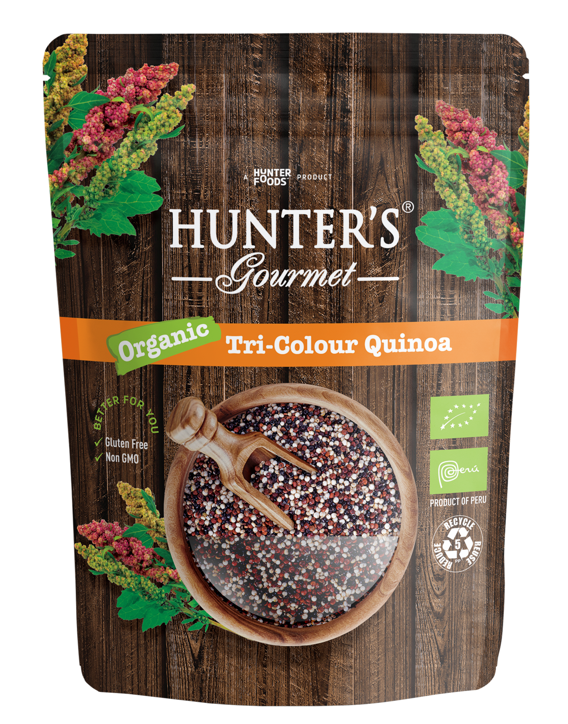 Hunter's Gourmet Organic Tri-Colour Quinoa 6 units per case 300 g