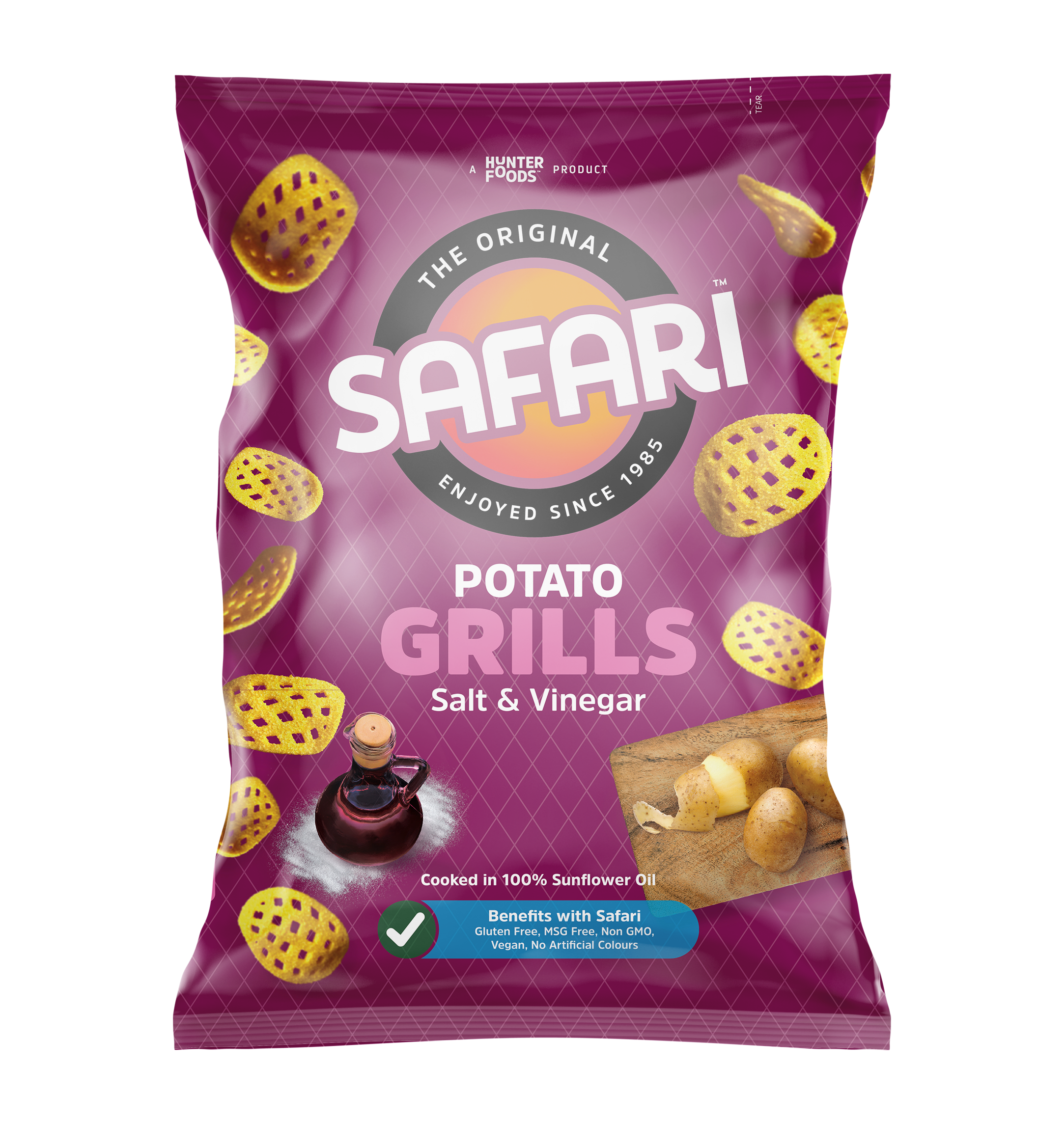 Safari Potato Grills -Salt & Vinegar 12 units per case 125 g