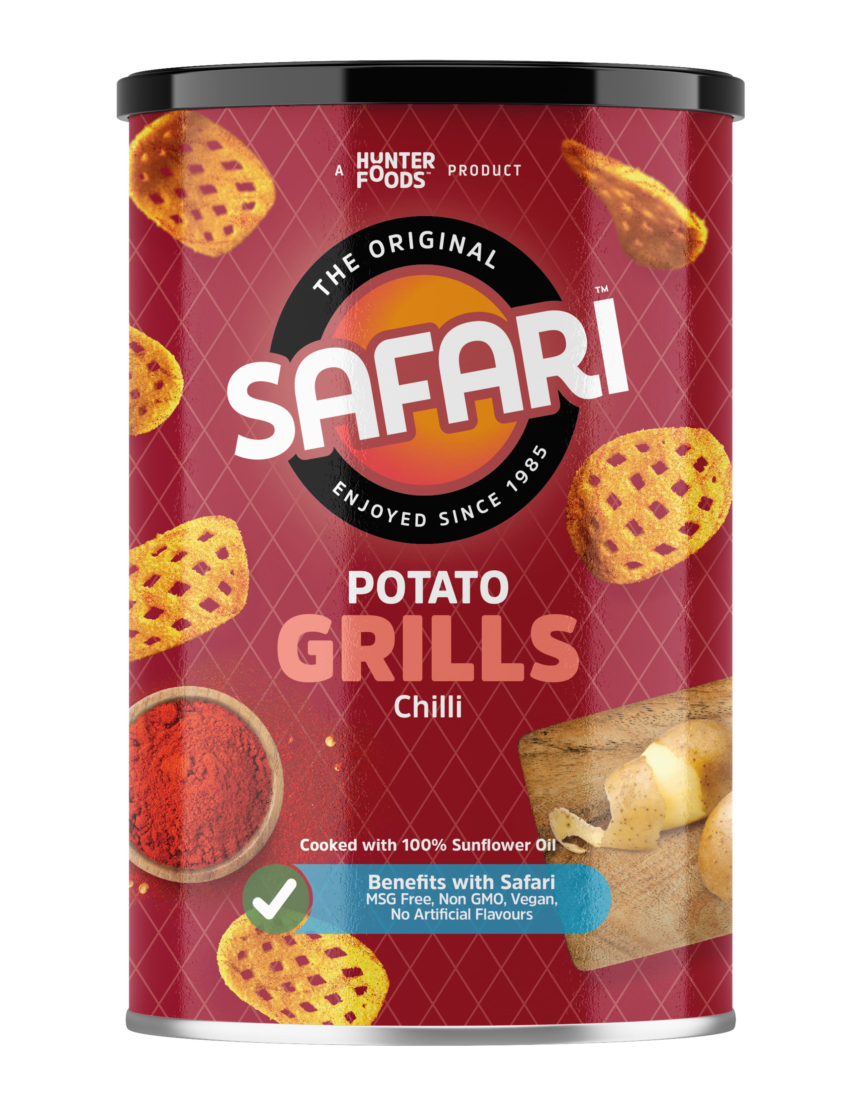 Safari Potato Grills - Chilli 12 units per case 100 g