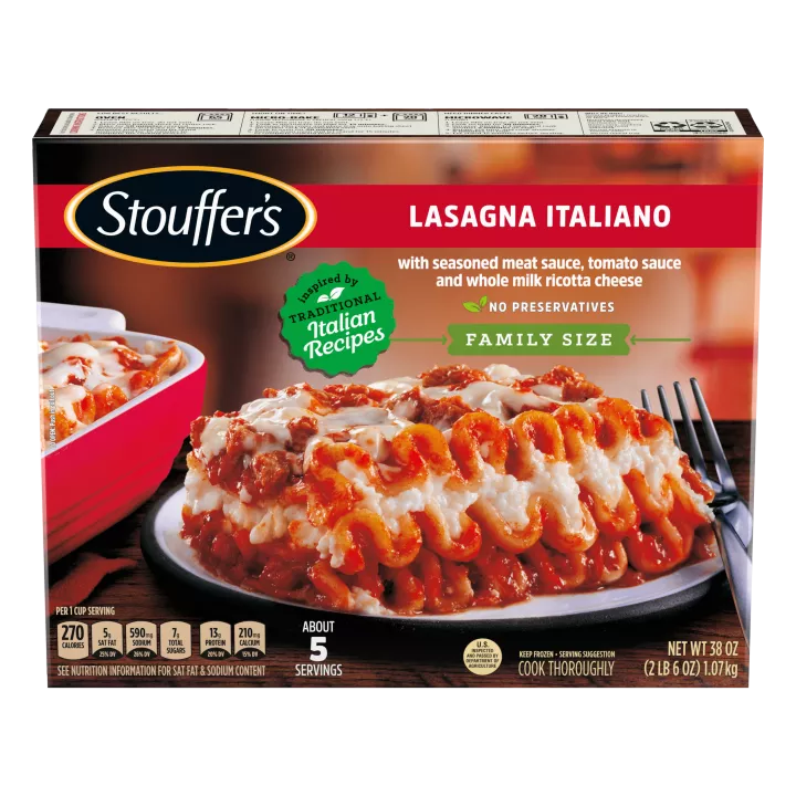 STOUFFER'S Lasagna Italiano (Family Size) 6 units per case 38.0 oz