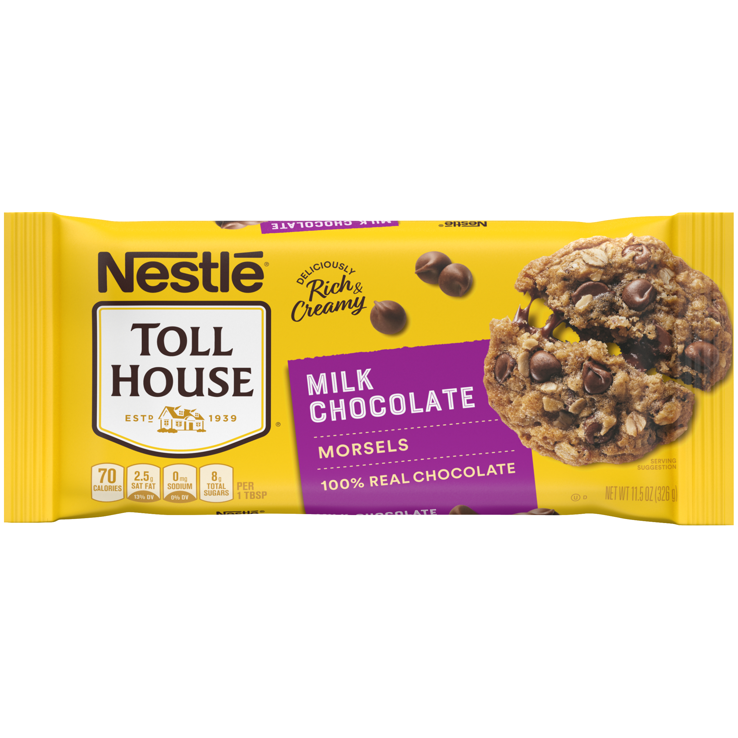 TOLL HOUSE Milk Chocolate Morsels 12 units per case 11.5 oz
