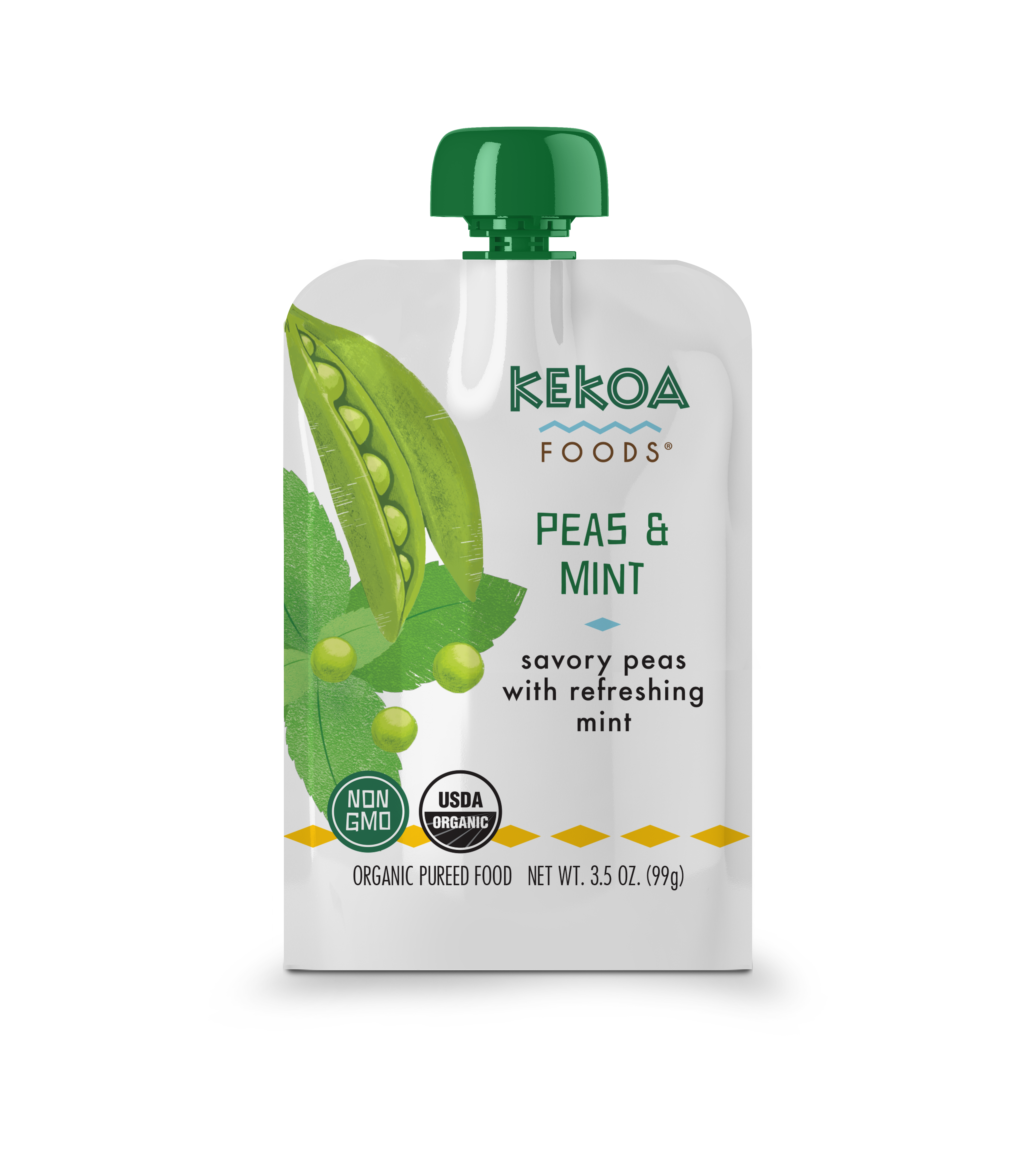 Kekoa Foods - Peas and Mint 6 innerpacks per case 3.5 oz