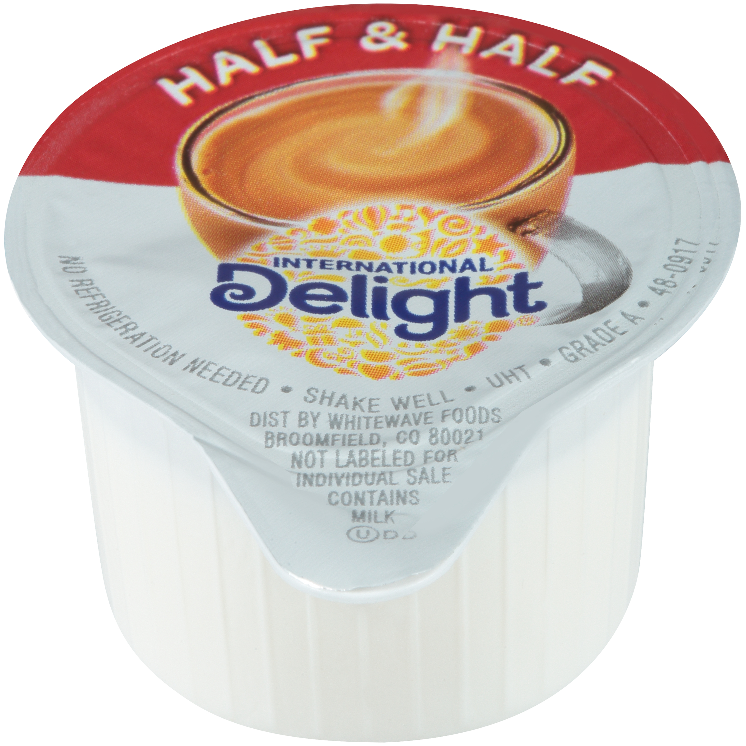 International Delight Coffee Creamer Singles, Half & Half (Food Service) 1 units per case 54.0 fl