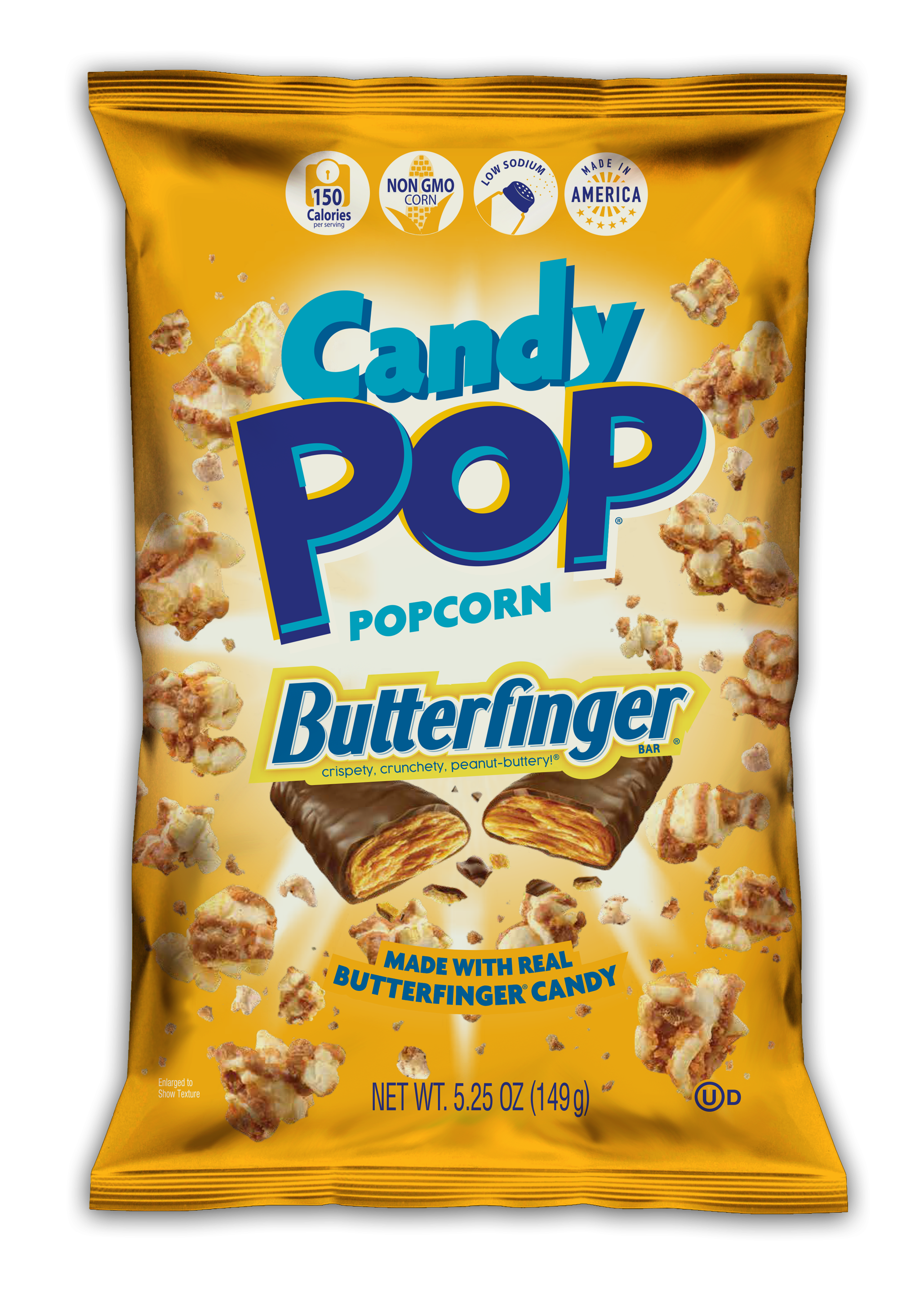 Candy Pop Butterfinger Popcorn 12 units per case 5.3 oz