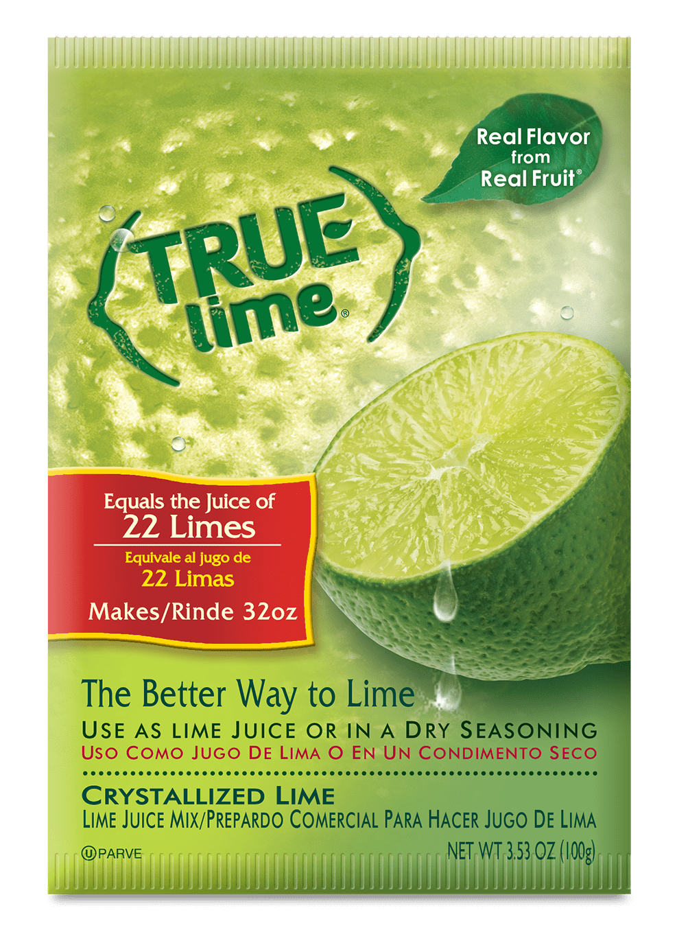 True Lime Juice Mix Pouch 10 units per case 3.6 oz