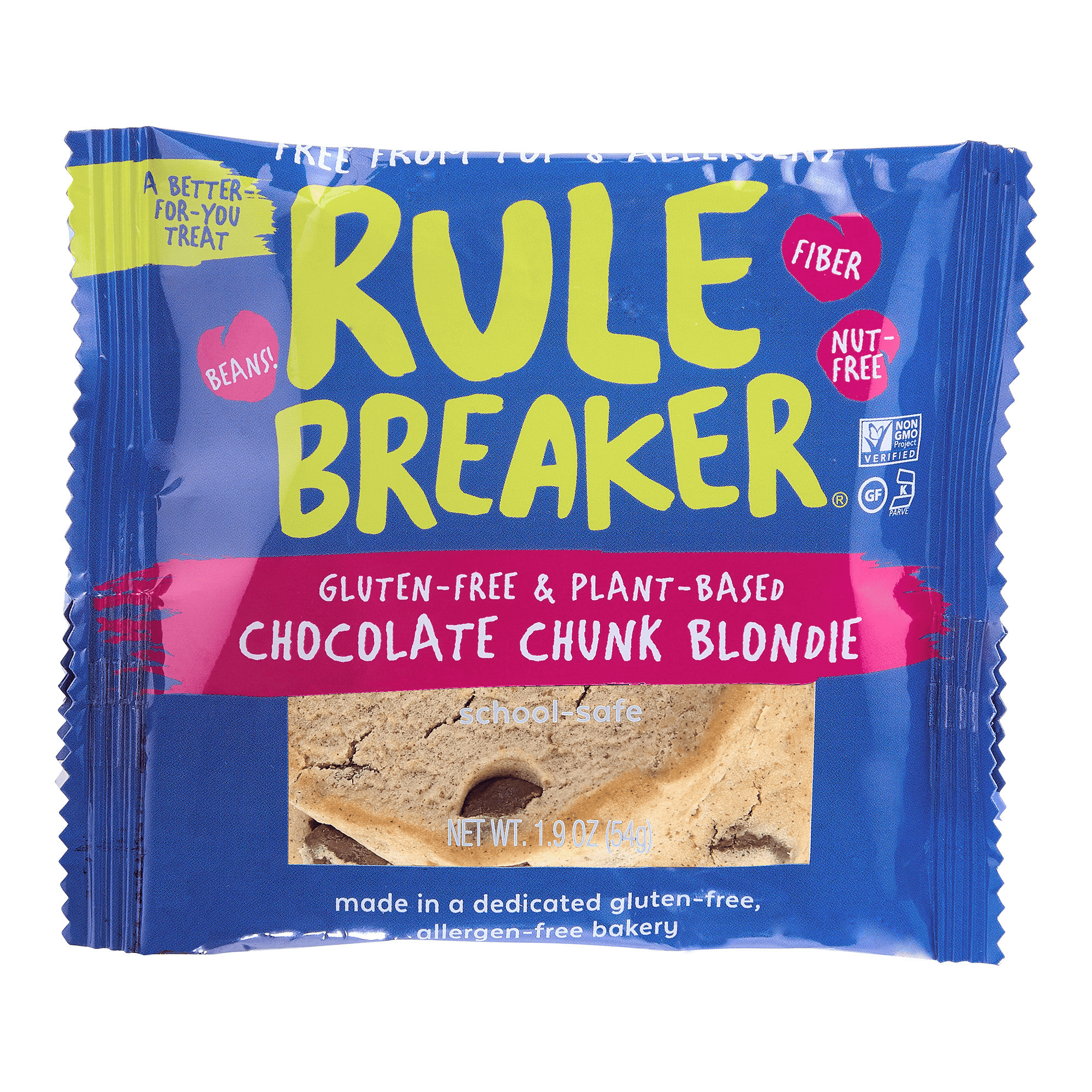 Rule Breaker Snacks Chocolate Chunk Blondie 12 innerpacks per case 22.8 oz