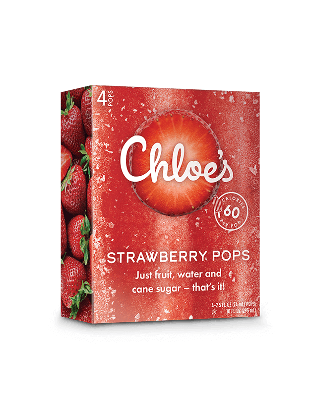 Chloe's Strawberry Pops 6 units per case 2.5 fl