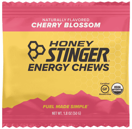 Honey Stinger Organic Energy Chews Cherry Blossom 8 innerpacks per case 21.6 oz