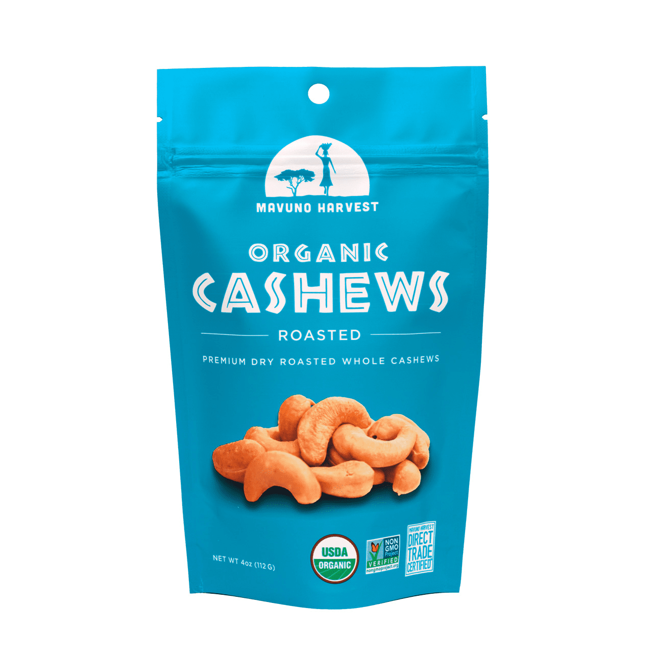 Mavuno Harvest, Organic Roasted Cashews 6 units per case 4.0 oz