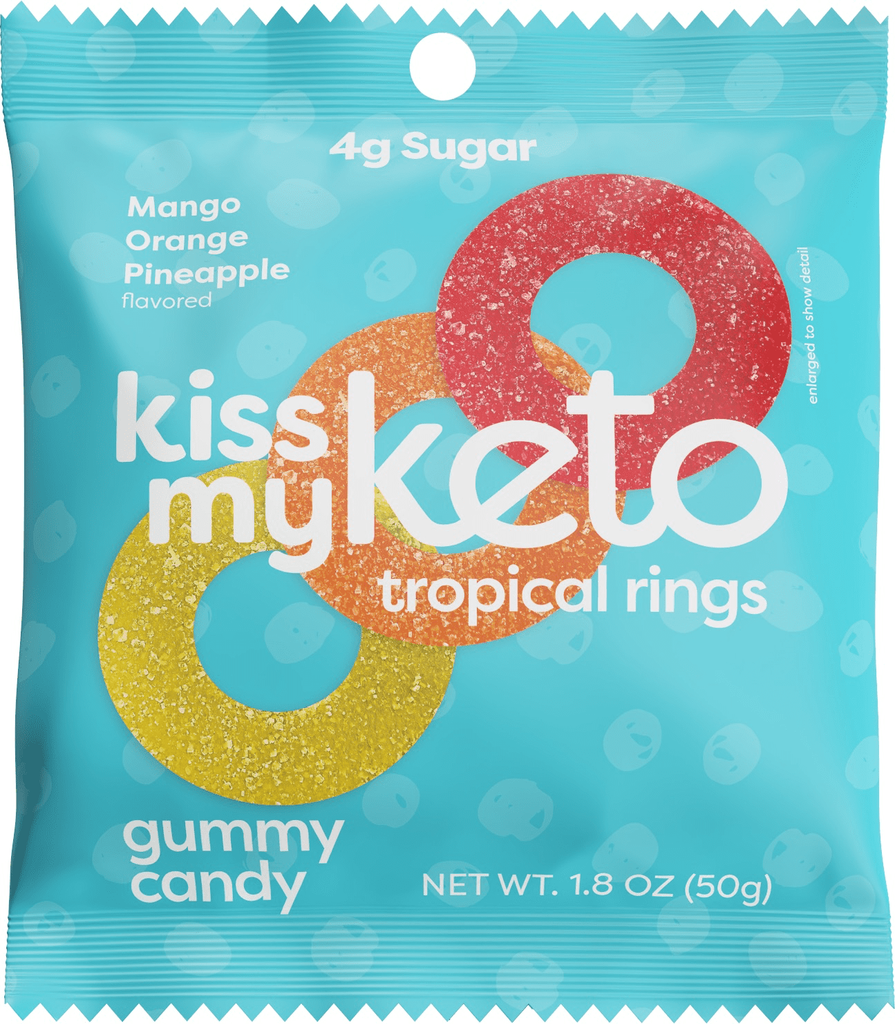 'Kiss My Keto Gummies, Tropical Rings'' 6 units per case 1.8 oz