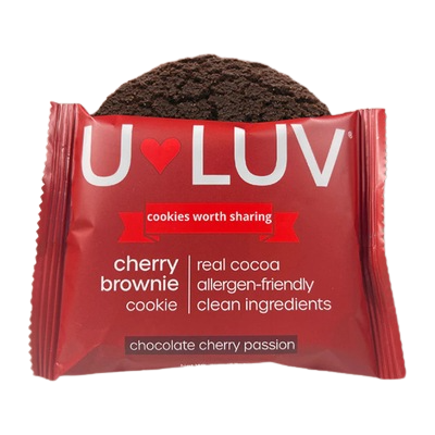 U-LUV Foods Cherry Brownie Cookies 6 innerpacks per case 24.0 oz